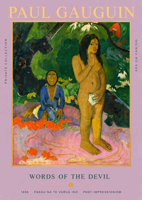 Paul Gauguin Words of the Devil No3 - Plakat