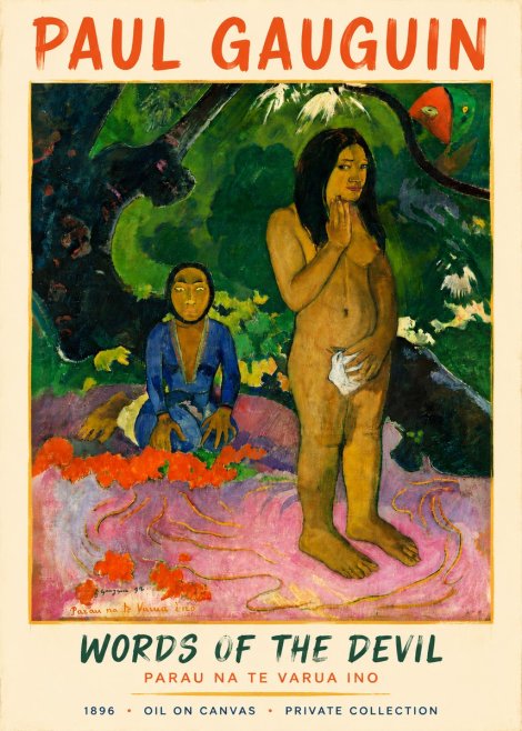 Paul Gauguin Words of the Devil No4 - Plakat