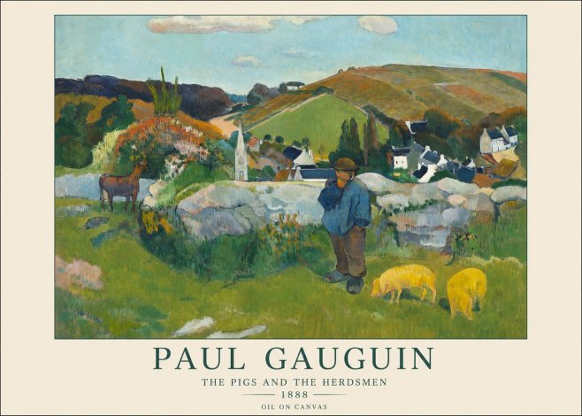 Paul Gauguin The Pigs and the Herdsmen No1 - Plakat