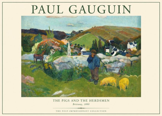 Paul Gauguin The Pigs and the Herdsmen No2 - Plakat
