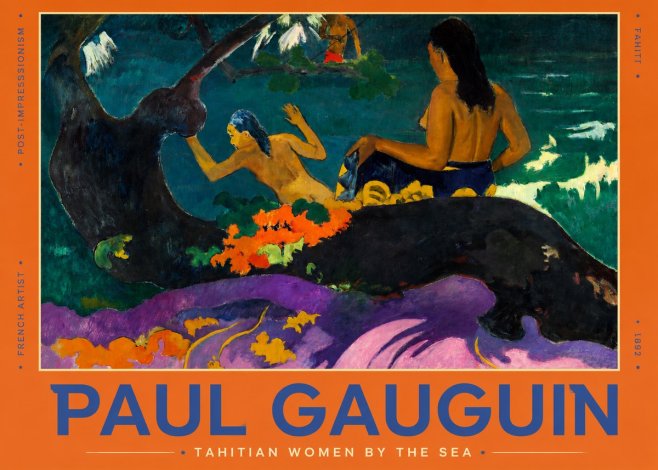 Paul Gauguin Tahitian Women by the Sea No2 - Plakat