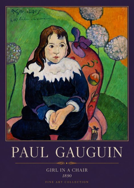 Paul Gauguin Girl in a Chair No3 - Plakat
