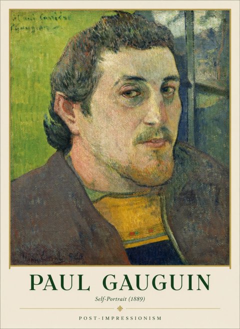 Paul Gauguin Self-portrait (1889) No1 - Plakat