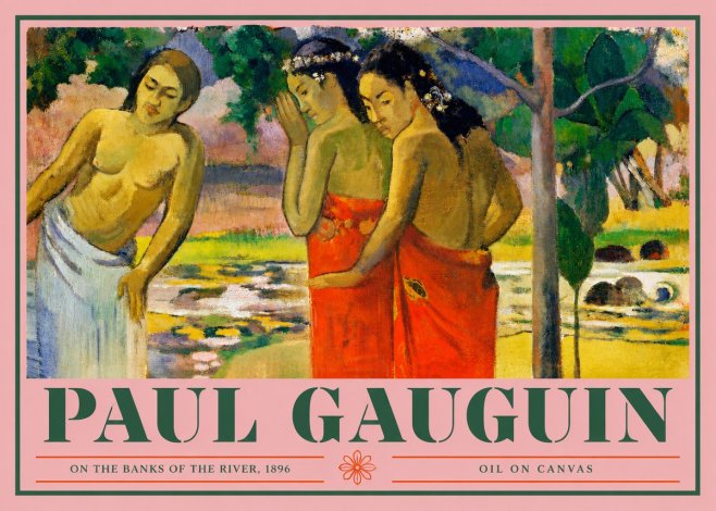 Paul Gauguin On the Banks of the River, 1896 No4 - Plakat