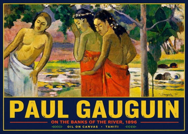 Paul Gauguin On the Banks of the River, 1896 No5 - Plakat