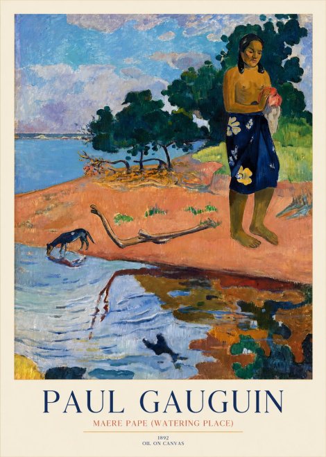 Paul Gauguin Maere Pape (Watering Place) No1 - Plakat
