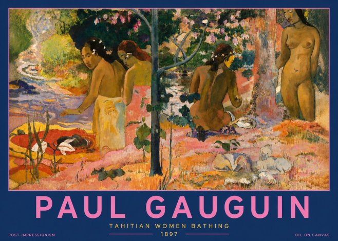 Paul Gauguin Tahitian Women Bathing No2 - Plakat
