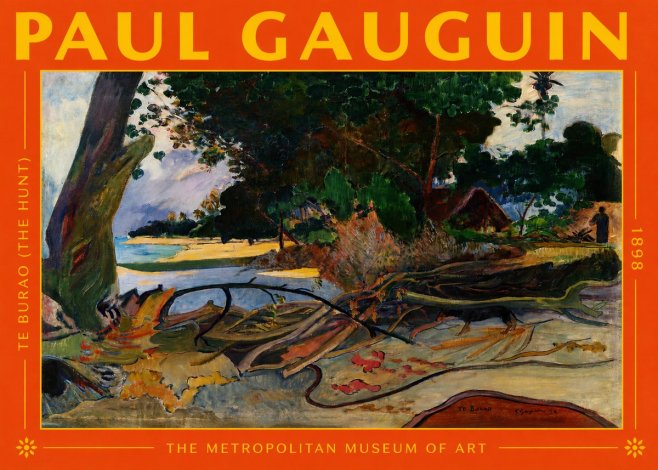 Paul Gauguin Te Burao (the Hunt) No2 - Plakat