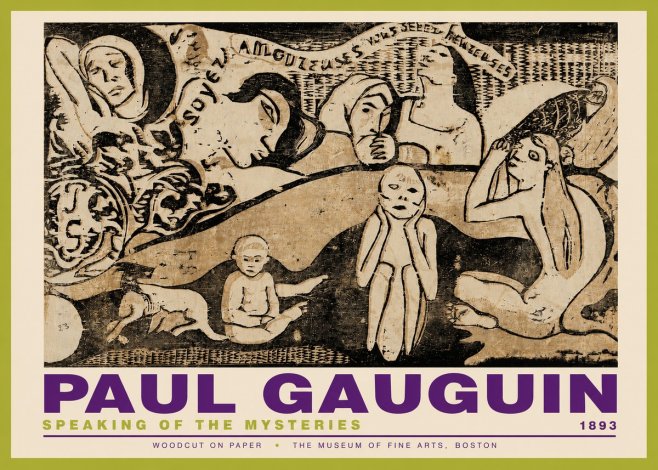 Paul Gauguin Speaking of the Mysteries No3 - Plakat