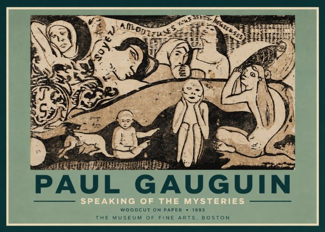 Paul Gauguin Speaking of the Mysteries No5 - Plakat
