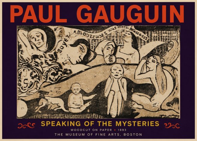 Paul Gauguin Speaking of the Mysteries No6 - Plakat
