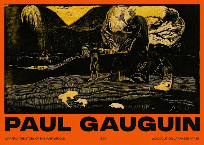 Paul Gauguin Mairit U No6 - Plakat