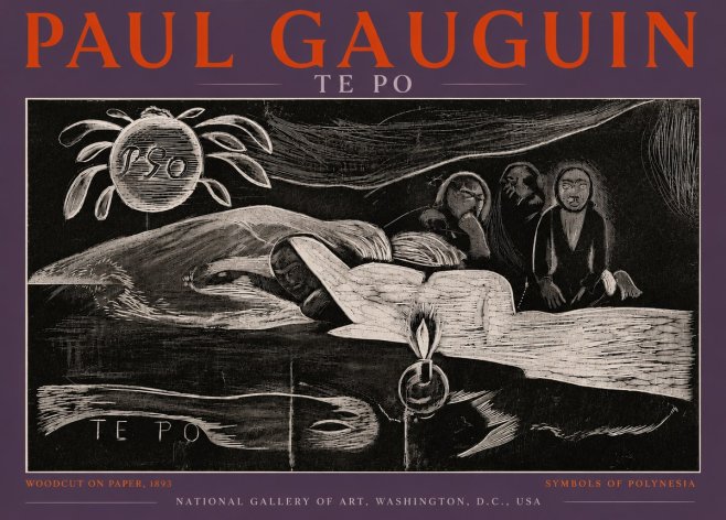 Paul Gauguin Te Po No4 - Plakat
