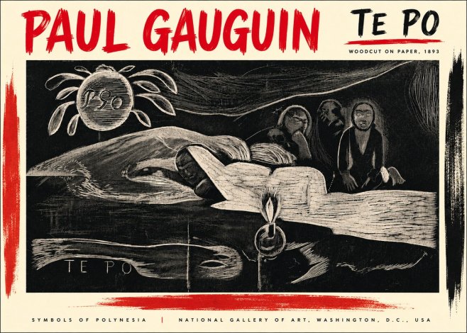 Paul Gauguin Te Po No5 - Plakat