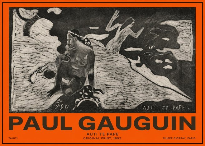 Paul Gauguin Auti Te Pape No2 - Plakat