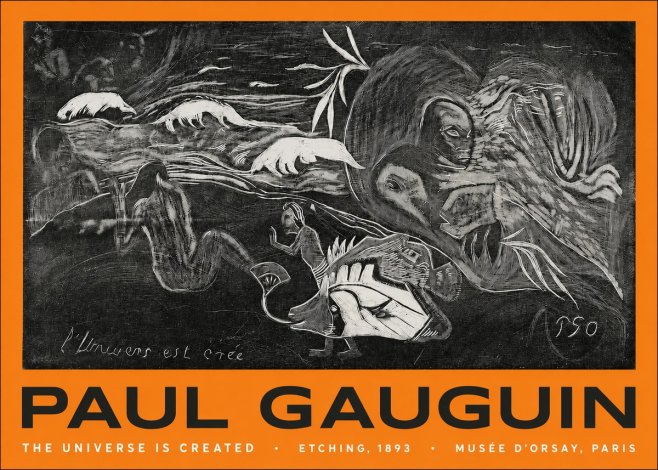 Paul Gauguin The Universe Is Created I No2 - Plakat