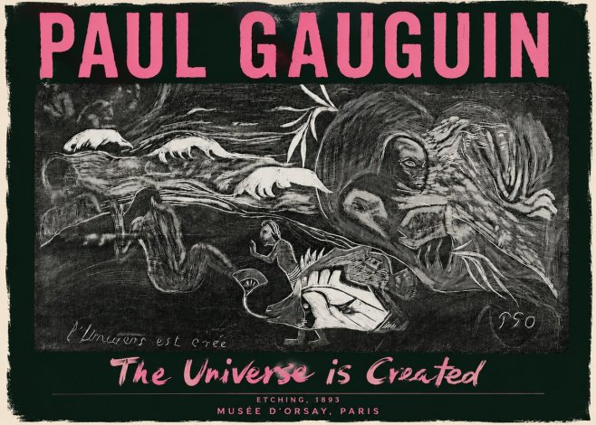 Paul Gauguin The Universe Is Created I No3 - Plakat