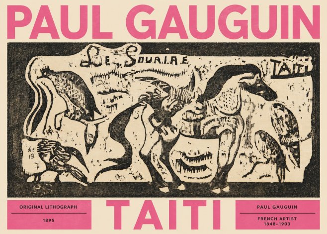 Paul Gauguin Taiti No3 - Plakat