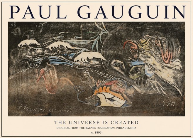 Paul Gauguin The Universe Is Created II No1 - Plakat