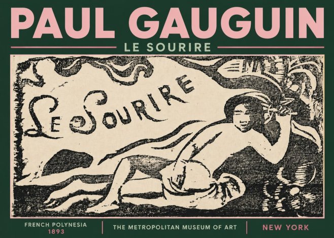 Paul Gauguin Le Sourire No6 - Plakat
