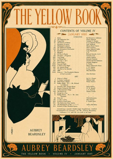 Aubrey Beardsley The Yellow Book II No5 - Plakat