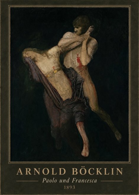 Arnold Böcklin Paolo Und Francesca No4 - Plakat