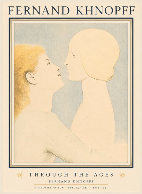 Fernand Khnopff Through the Ages No1 - Plakat