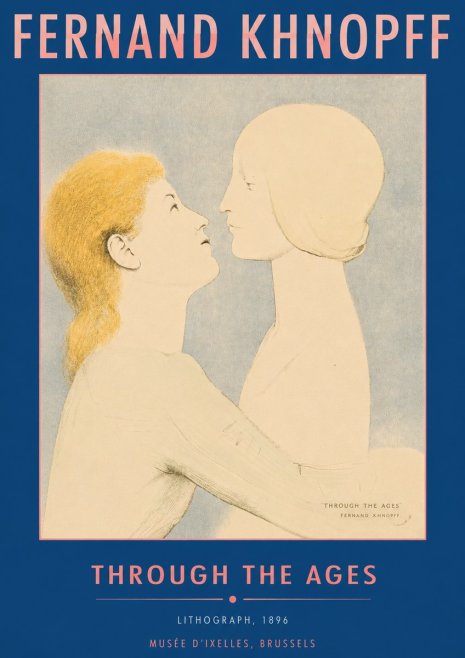 Fernand Khnopff Through the Ages No6 - Plakat