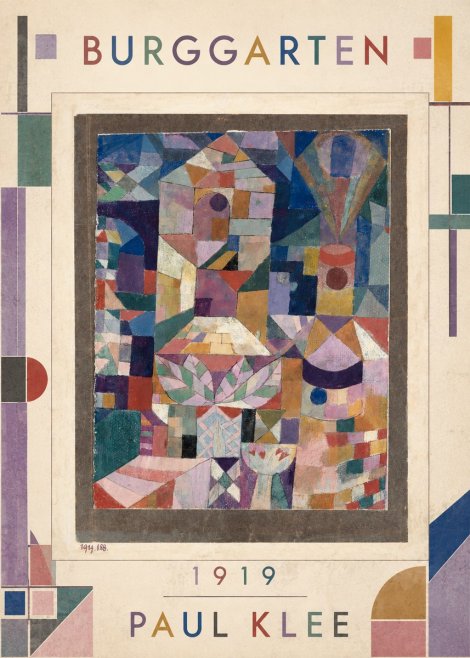 Paul Klee Burggarten No1 - Plakat