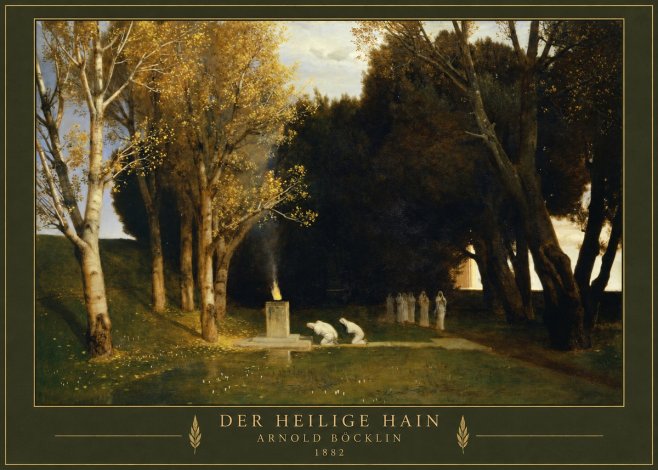 Arnold Böcklin Der Heilige Hain I No3 - Plakat