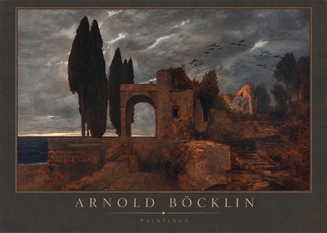 Arnold Böcklin Villa by the Sea I No2 - Plakat