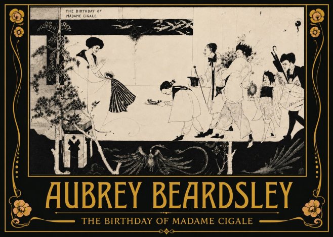 Aubrey Beardsley The Birthday of Madame Cigale No3 - Plakat