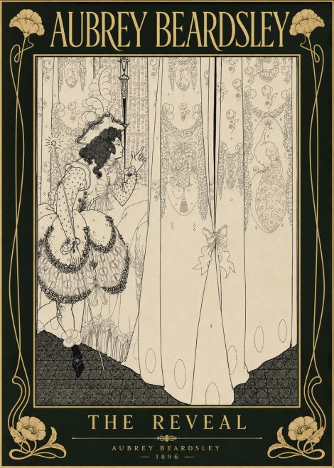 Aubrey Beardsley The Reveal No6 - Plakat
