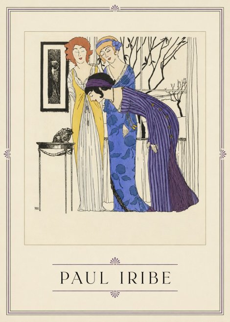 Paul Iribe Three Women and a Frog No1 - Plakat