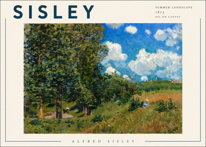 Sisley Summer Landscape No3 - Plakat