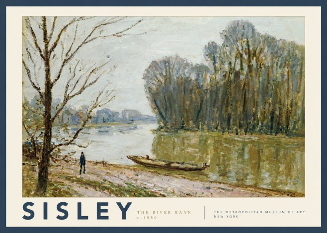 Sisley The River Bank II No3 - Plakat
