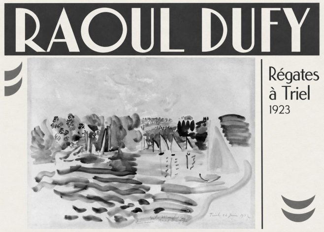 Raoul Dufy Régates À Triel No3 - Plakat