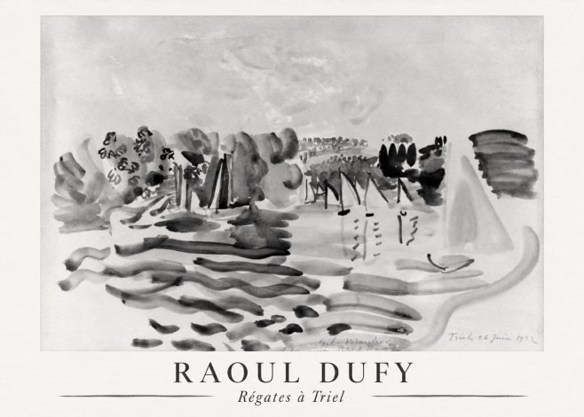 Raoul Dufy Régates À Triel No6 - Plakat