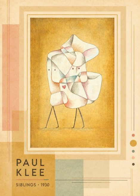 Paul Klee Siblings No3 - Plakat