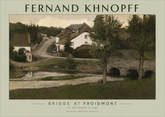 Fernand Khnopff Bridge at Froidmont No3 - Plakat