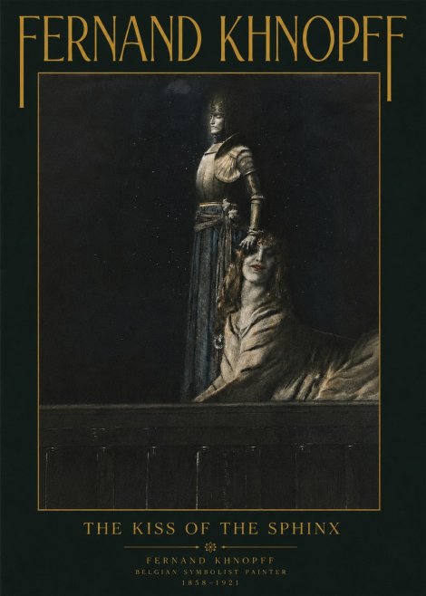 Fernand Khnopff The Kiss of the Sphinx No4 - Plakat