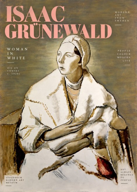 Isaac Grünewald The Woman in White No3 - Plakat