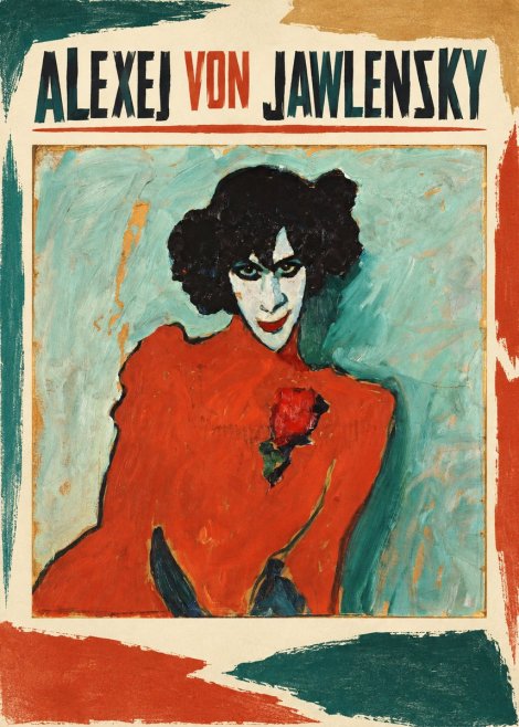 Alexej von Jawlensky Woman with Red Rose No3 - Plakat
