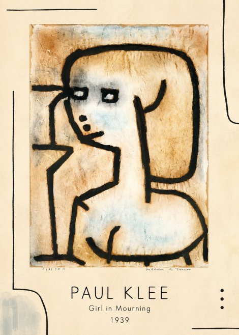 Paul Klee Girl in Mourning No1 - Plakat