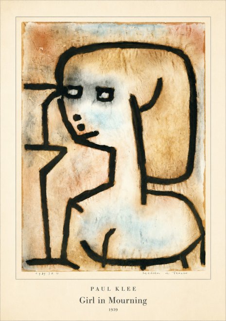 Paul Klee Girl in Mourning No4 - Plakat