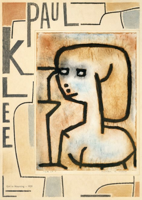 Paul Klee Girl in Mourning No5 - Plakat