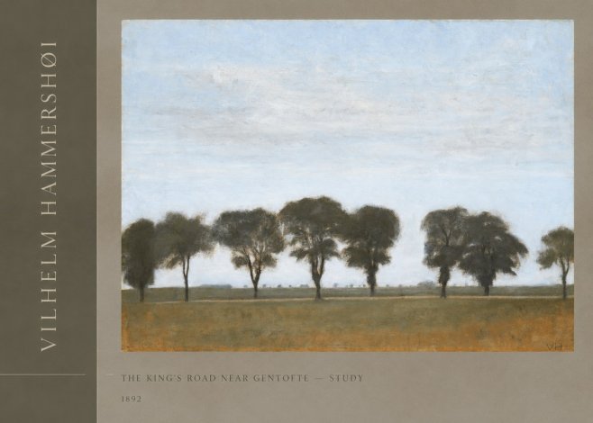 Vilhelm Hammershøi The King's Road Near Gentofte - Study No2 - Plakat