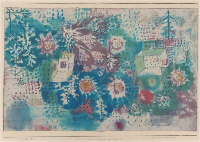 Paul Klee Small Houses in the Garden City No4 - Plakat