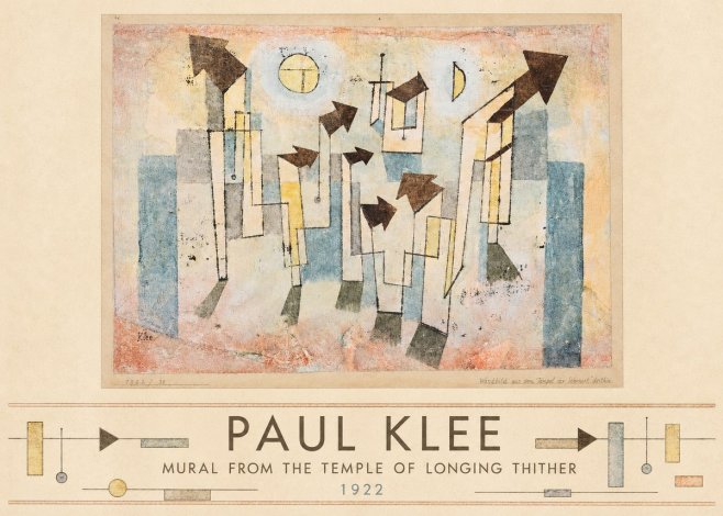 Paul Klee Mural from the Temple of Longing Thither No3 - Plakat