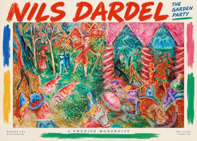 Nils Dardel The Garden Party No3 - Plakat